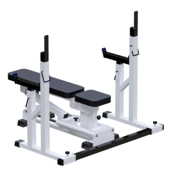 Профессиональный силовой тренажер Скамья регулируемая со стойками Sabirgym SG004 василжим - Аэрофитмаксфит профессиональные тренажеры в фитнес клуб