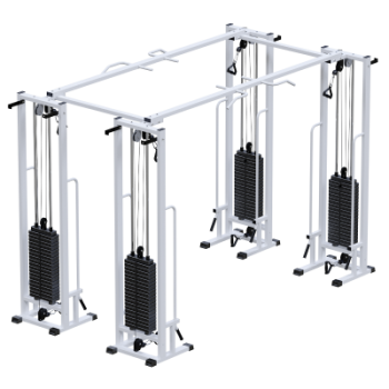 Двойной кроссовер на базе реабилитационной рамы стеки тренажер Потапова Sabirgym SG082.4*100*2400 стеки 4х100 кг swat - Аэрофитмаксфит профессиональные тренажеры в фитнес клуб