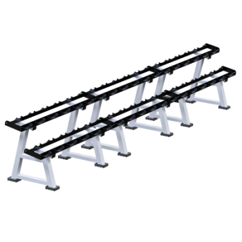 Гантельная стойка на 18 пар Sabirgym SG103 - Аэрофитмаксфит профессиональные тренажеры в фитнес клуб