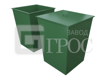 Контейнер бак для ТБО металлический объем 0,75 м³ (1000×1000×1100 мм) - Аэрофитмаксфит профессиональные тренажеры в фитнес клуб