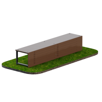 Скамья для наклонов уличная Sabirgym GTAR050 для измерения гибкости при сдаче нормативов василжим - Аэрофитмаксфит профессиональные тренажеры в фитнес клуб