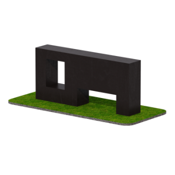 Препятствие Стенка с двумя проломами Sabirgym SGGTAR103 s-dostavka - Аэрофитмаксфит профессиональные тренажеры в фитнес клуб