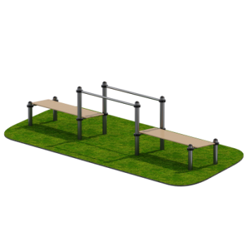 Тренажер для реабилитации Низкие брусья с двумя скамьями Sabirgym SGINVAR102 uzsi - Аэрофитмаксфит профессиональные тренажеры в фитнес клуб