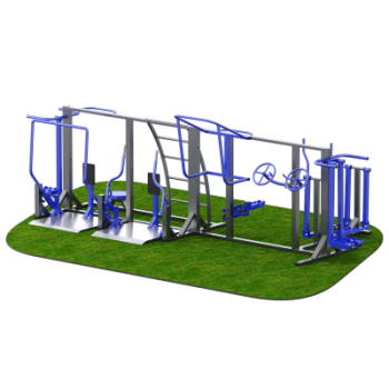 Уличный тренажерный комплекс на раме Sabirgym SGINVAR410 Реабилитационный - Аэрофитмаксфит профессиональные тренажеры в фитнес клуб