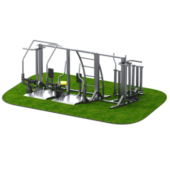 Уличный тренажерный комплекс на раме для реабилитации Sabirgym SGINVAR411 василжим - Аэрофитмаксфит профессиональные тренажеры в фитнес клуб