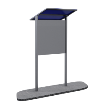 Информационный стенд с козырьком Sabirgym SGLS004 vasilgym - Аэрофитмаксфит профессиональные тренажеры в фитнес клуб