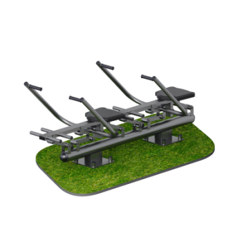 Тренажер для улицы Гребля (двойной) Sabirgym SGMS056.1 uzsi - Аэрофитмаксфит профессиональные тренажеры в фитнес клуб