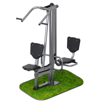 Уличный тренажер Тяга к груди + жим ногами Sabirgym SGMS066 - Аэрофитмаксфит профессиональные тренажеры в фитнес клуб