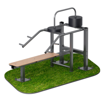 Уличный тренажер жим лежа Sabirgym SGMS077 с изменяемой нагрузкой vasil-gym - Аэрофитмаксфит профессиональные тренажеры в фитнес клуб