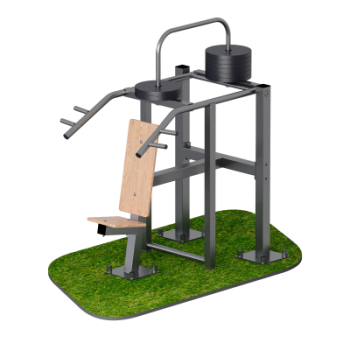 Уличный тренажер для жима вверх Sabirgym SGMS078 васил - Аэрофитмаксфит профессиональные тренажеры в фитнес клуб