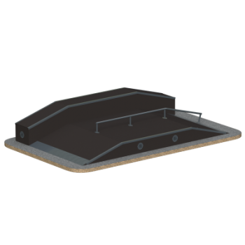 Фанбокс Sabirgym SPM3003L для скейт парка армс - Аэрофитмаксфит профессиональные тренажеры в фитнес клуб