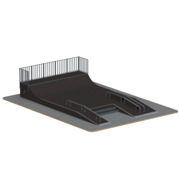 Скейт плаза Sabirgym SGSPM5000L swat - Аэрофитмаксфит профессиональные тренажеры в фитнес клуб