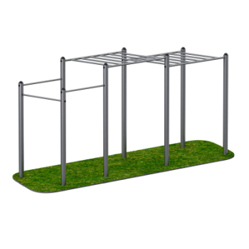 Рукоход двойной разноуровневый с турниками Sabirgym SGWOK015 s-dostavka - Аэрофитмаксфит профессиональные тренажеры в фитнес клуб