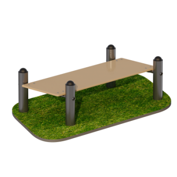 Тренажер для улицы Скамья горизонтальная (эконом) Sabirgym SGWOK020.20 - Аэрофитмаксфит профессиональные тренажеры в фитнес клуб