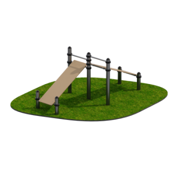 Скамья для пресса двойная Sabirgym SGWOK020.5 для улицы - Аэрофитмаксфит профессиональные тренажеры в фитнес клуб