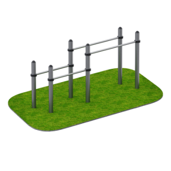 Брусья двойные для отжиманий Sabirgym SGWOK027 для улицы - Аэрофитмаксфит профессиональные тренажеры в фитнес клуб