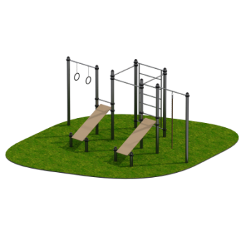 Гимнастический комплекс уличный Sabirgym SGWOK243 василжим - Аэрофитмаксфит профессиональные тренажеры в фитнес клуб