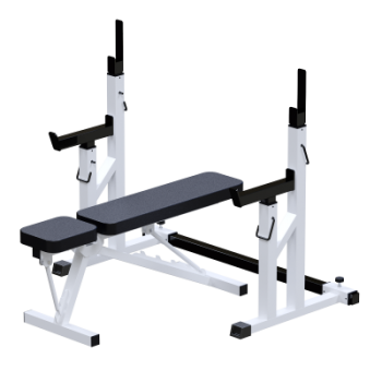 Профессиональный силовой тренажер Скамья жимовая со стойками Sabirgym SG004.1 вaсилджим - Аэрофитмаксфит профессиональные тренажеры в фитнес клуб