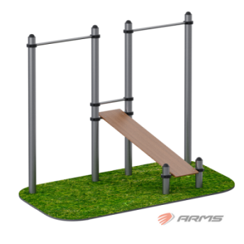 Скамья для пресса с турником Sabirgym SGWOK020.3 для улицы армспорт - Аэрофитмаксфит профессиональные тренажеры в фитнес клуб