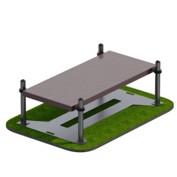 Помост для выполнения испытания Сгибание-разгибание рук в упоре лежа Sabirgym SGAV111 - Аэрофитмаксфит профессиональные тренажеры в фитнес клуб