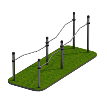 Брусья разноуровневые с возможностью занятий для инвалидов и лиц с ограниченными возможностями здоровья Sabirgym SGAV130 - Аэрофитмаксфит профессиональные тренажеры в фитнес клуб