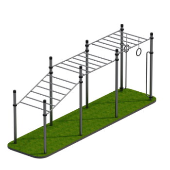 Рукоход с изменением высоты Sabirgym SGAV180 Уличный тренажёр vasilgym - Аэрофитмаксфит профессиональные тренажеры в фитнес клуб