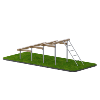 Разрушенная лестница Sabirgym SGGTAR102 элемент полосы препятствий black step - Аэрофитмаксфит профессиональные тренажеры в фитнес клуб