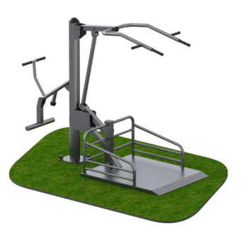 Реабилитационный тренажер для улицы Подтягивание и гиб колена Sabirgym SGINVAR013 - Аэрофитмаксфит профессиональные тренажеры в фитнес клуб