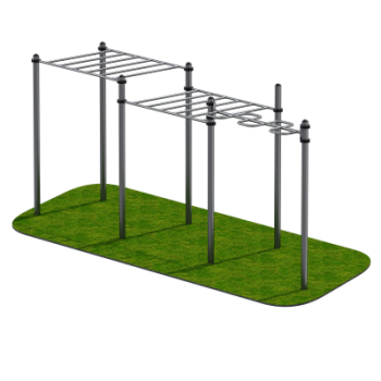 Уличный тренажер для инвалидов Двойной рукоход и змейка Sabirgym SGINVAR104 vasilgym - Аэрофитмаксфит профессиональные тренажеры в фитнес клуб