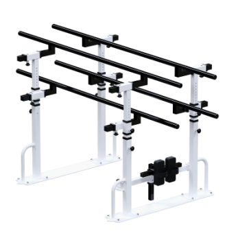 Брусья реабилитационные с коленоупорами Sabirgym SGINVAR205 black step - Аэрофитмаксфит профессиональные тренажеры в фитнес клуб