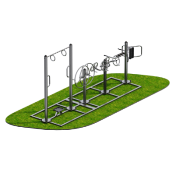 Тренажерный комплекс для пожилых Sabirgym SGINVAR413 для улицы кумитеспорт - Аэрофитмаксфит профессиональные тренажеры в фитнес клуб