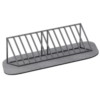 Велопарковка на 7 мест Sabirgym SGLS001.1 металлическая василжим - Аэрофитмаксфит профессиональные тренажеры в фитнес клуб