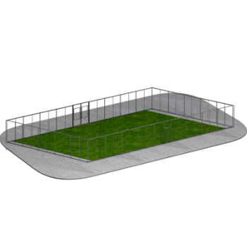 Ограждение спортивной площадки Sabirgym SGLS008 высотой 3000 мм с калиткой и распашными воротами vasil-gym - Аэрофитмаксфит профессиональные тренажеры в фитнес клуб