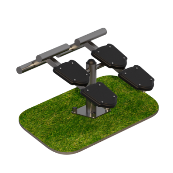 Уличный тренажер Скамья для пресса двойная Sabirgym SGMS021.1 - Аэрофитмаксфит профессиональные тренажеры в фитнес клуб