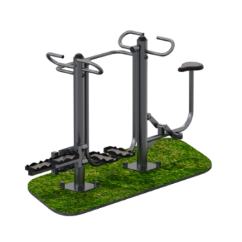 Уличный тренажер велосипед + степ + шаговый Sabirgym SGMS061.3 black step - Аэрофитмаксфит профессиональные тренажеры в фитнес клуб