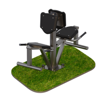 Тренажер для улицы Разгибание ног двойной Sabirgym SGMS067.1 proven quality - Аэрофитмаксфит профессиональные тренажеры в фитнес клуб