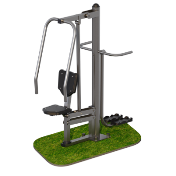 Уличный тренажер Жим сидя + маятник Sabirgym SGMS079 vasilgym - Аэрофитмаксфит профессиональные тренажеры в фитнес клуб