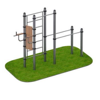 Комплекс снарядов – турник, брусья, вертикальный пресс, шведская стенка Sabirgym SGWOK018 - Аэрофитмаксфит профессиональные тренажеры в фитнес клуб