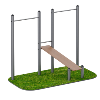 Уличный комплекс Скамья для пресса с турником (эконом) Sabirgym SGWOK020.30 - Аэрофитмаксфит профессиональные тренажеры в фитнес клуб