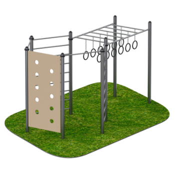 Спортивный уличный комплекс шестигранный Sabirgym SGWOK222 - Аэрофитмаксфит профессиональные тренажеры в фитнес клуб