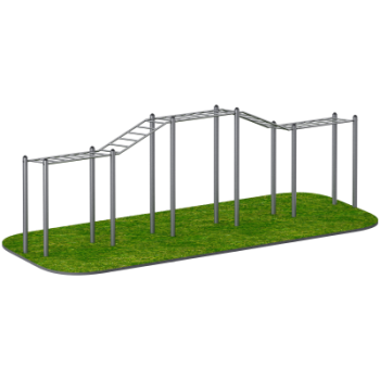 Тренажер для улицы Рукоход разноуровневый Sabirgym SGWOK401 васил - Аэрофитмаксфит профессиональные тренажеры в фитнес клуб